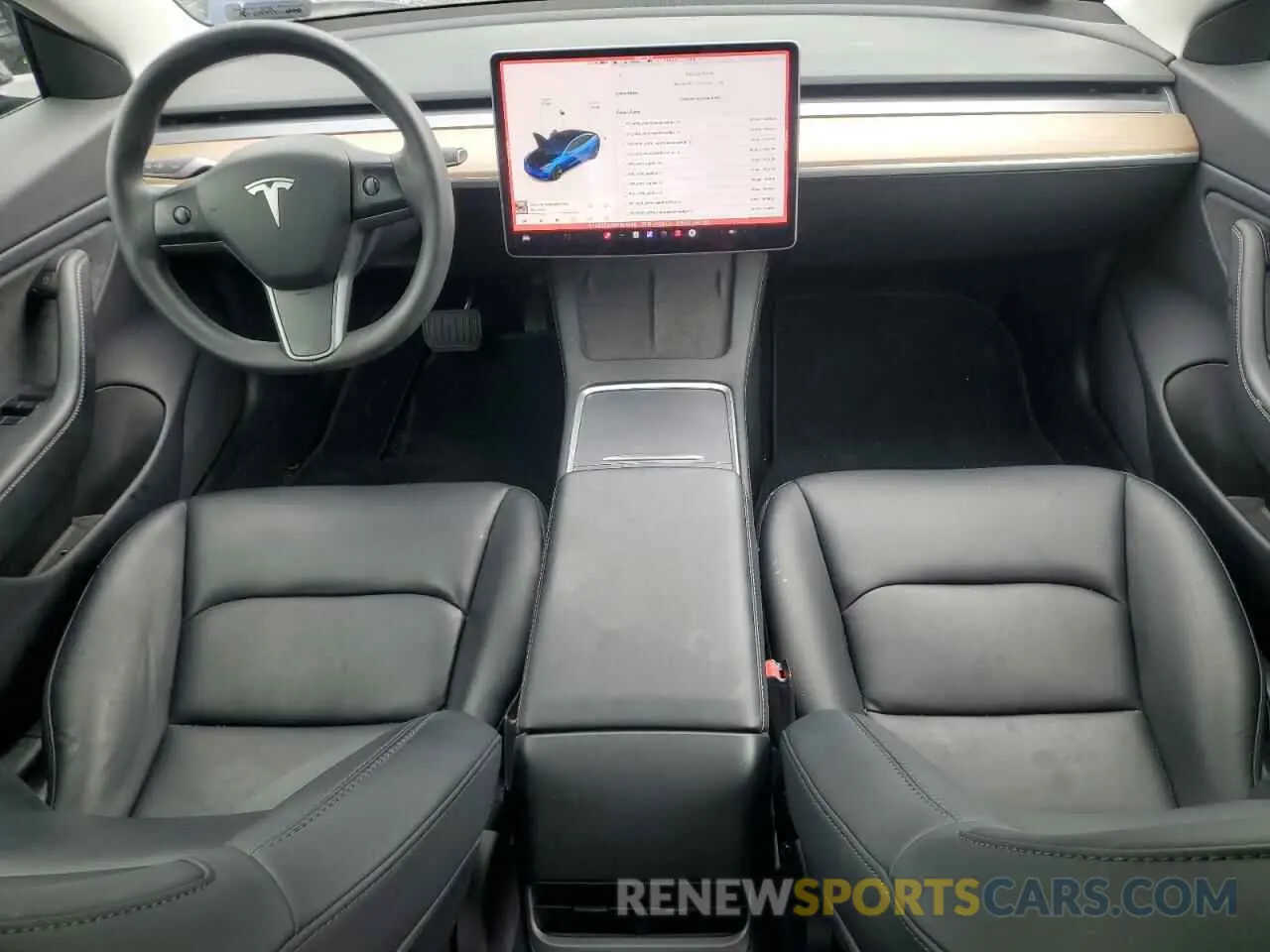 8 fotografías del automóvil dañado 5YJ3E1EB3MF924468 TESLA MODEL 3 2021