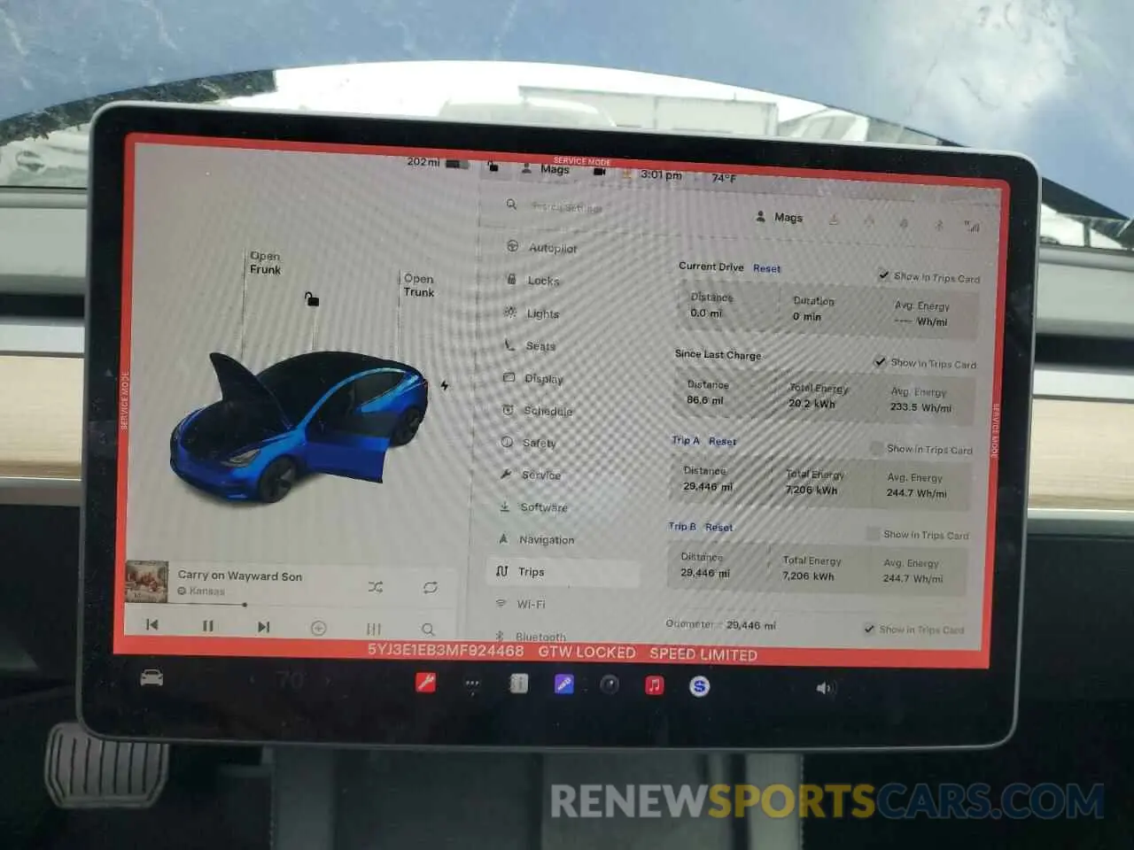 9 fotografías del automóvil dañado 5YJ3E1EB3MF924468 TESLA MODEL 3 2021