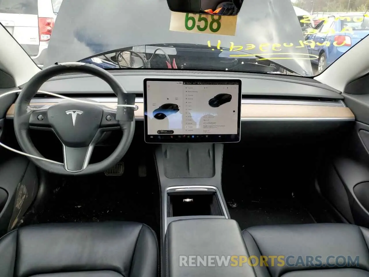 8 fotografías del automóvil dañado 5YJ3E1EB3MF924647 TESLA MODEL 3 2021