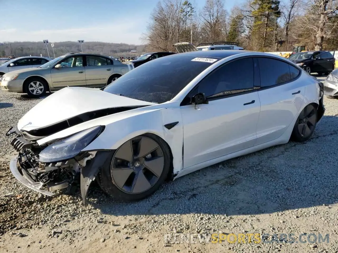 1 fotografías del automóvil dañado 5YJ3E1EB3MF925068 TESLA MODEL 3 2021