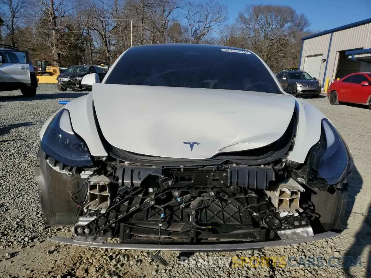 5 fotografías del automóvil dañado 5YJ3E1EB3MF925068 TESLA MODEL 3 2021