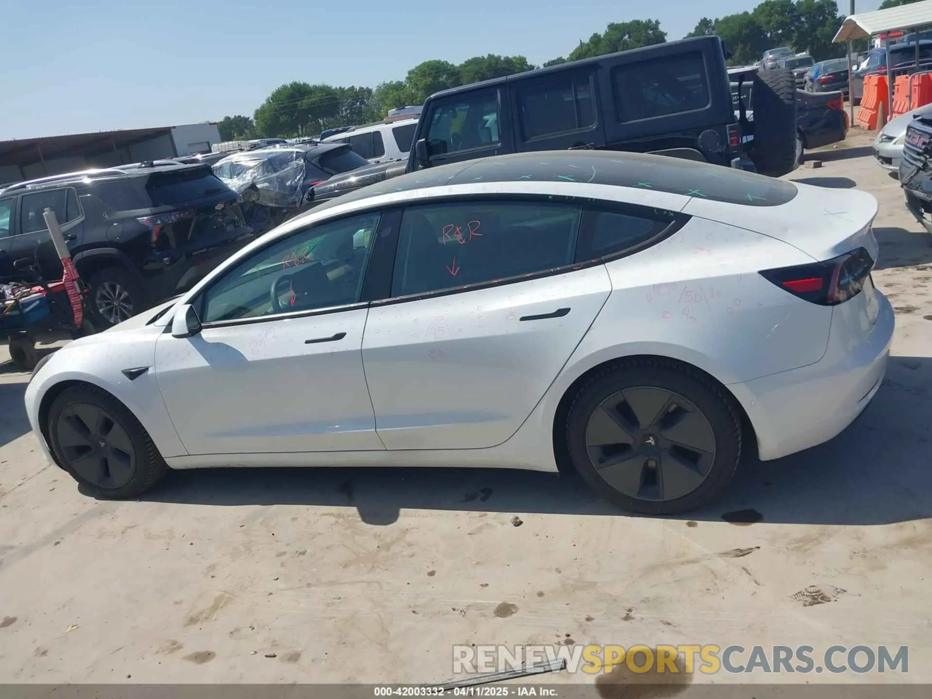 14 fotografías del automóvil dañado 5YJ3E1EB3MF928214 TESLA MODEL 3 2021