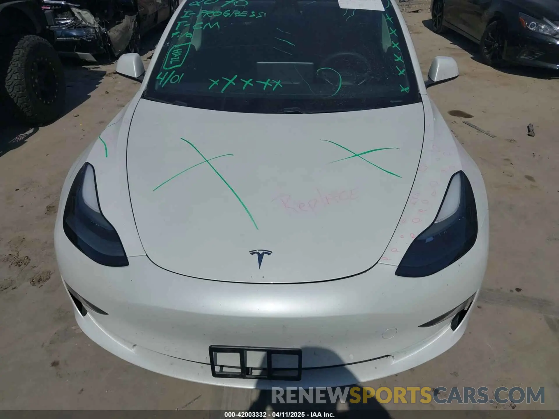 6 fotografías del automóvil dañado 5YJ3E1EB3MF928214 TESLA MODEL 3 2021