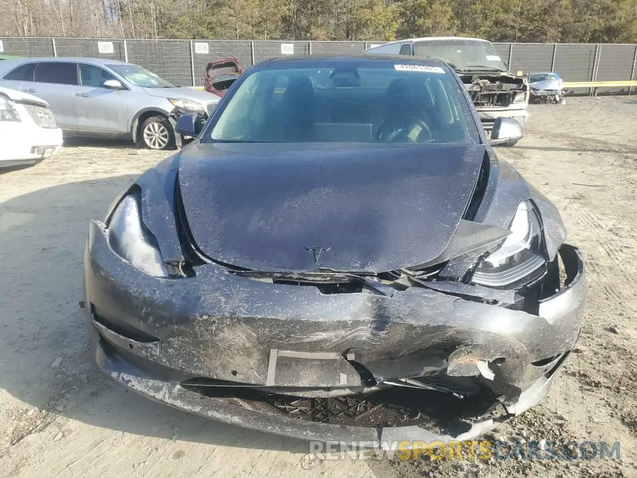 5 fotografías del automóvil dañado 5YJ3E1EB3MF979714 TESLA MODEL 3 2021
