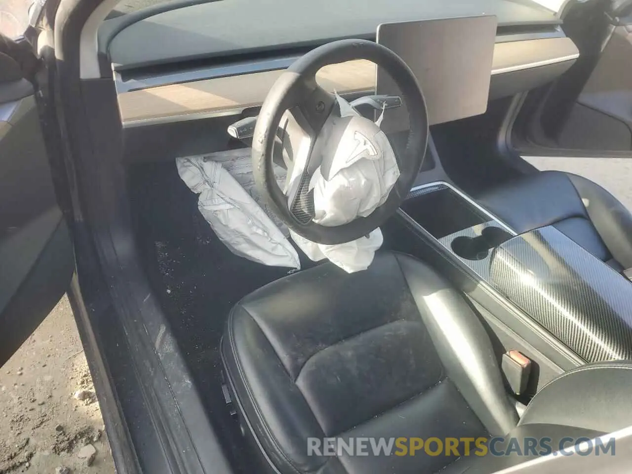 8 fotografías del automóvil dañado 5YJ3E1EB3MF979714 TESLA MODEL 3 2021