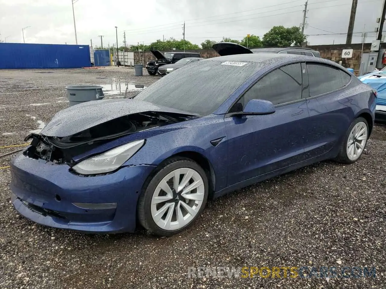 1 fotografías del automóvil dañado 5YJ3E1EB3MF980135 TESLA MODEL 3 2021