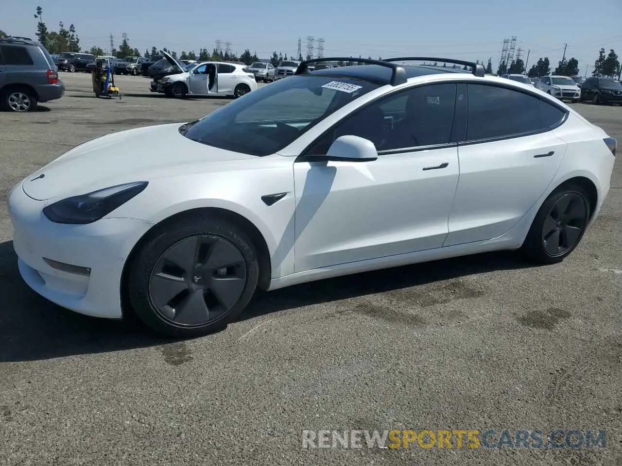 1 fotografías del automóvil dañado 5YJ3E1EB4MF002906 TESLA MODEL 3 2021