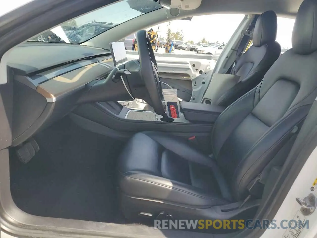 7 fotografías del automóvil dañado 5YJ3E1EB4MF002906 TESLA MODEL 3 2021