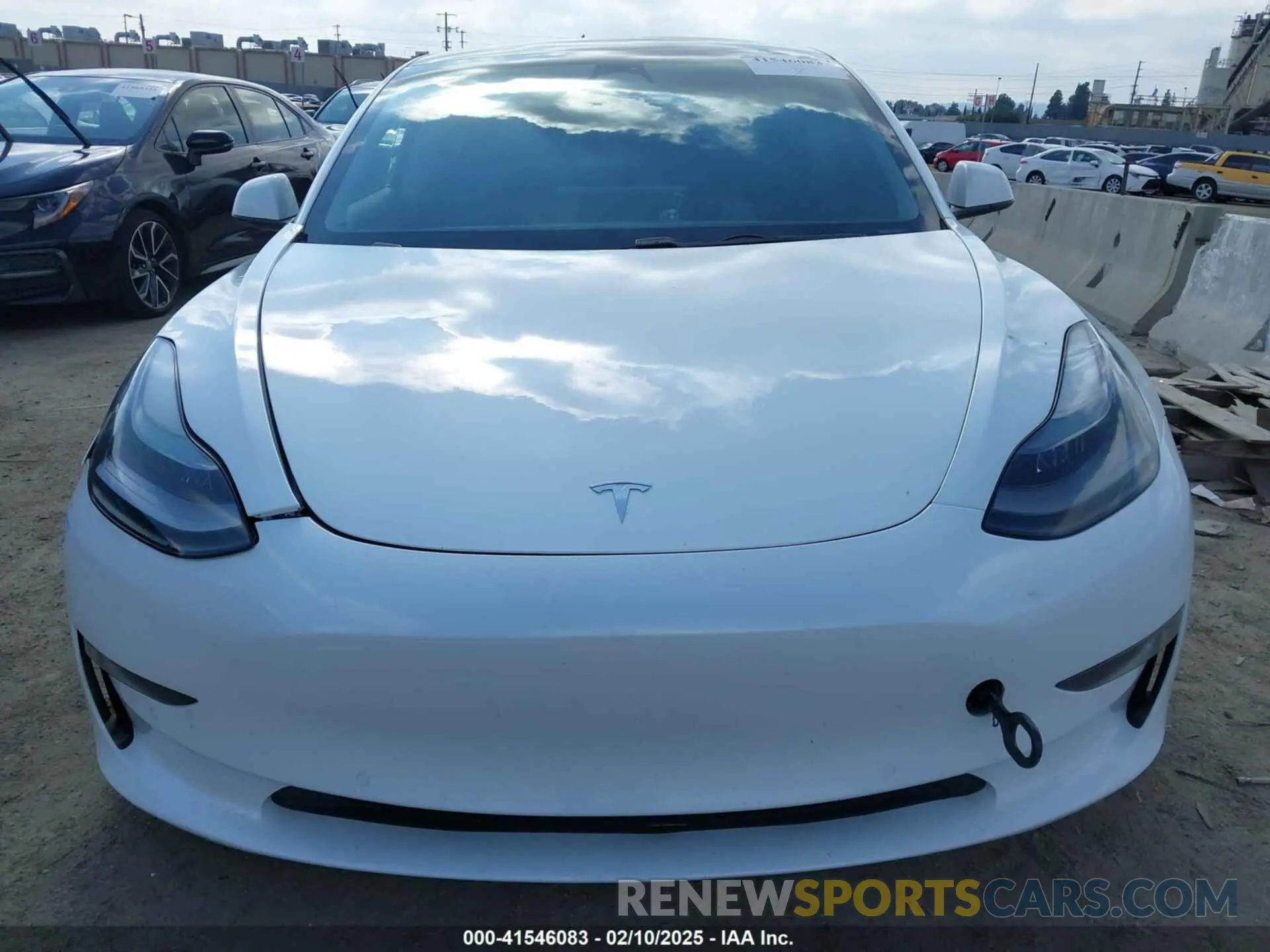 12 fotografías del automóvil dañado 5YJ3E1EB4MF010097 TESLA MODEL 3 2021
