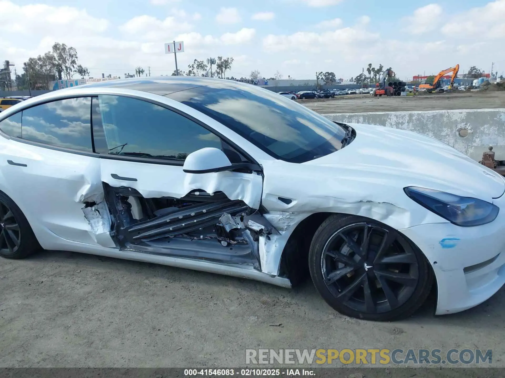 6 fotografías del automóvil dañado 5YJ3E1EB4MF010097 TESLA MODEL 3 2021
