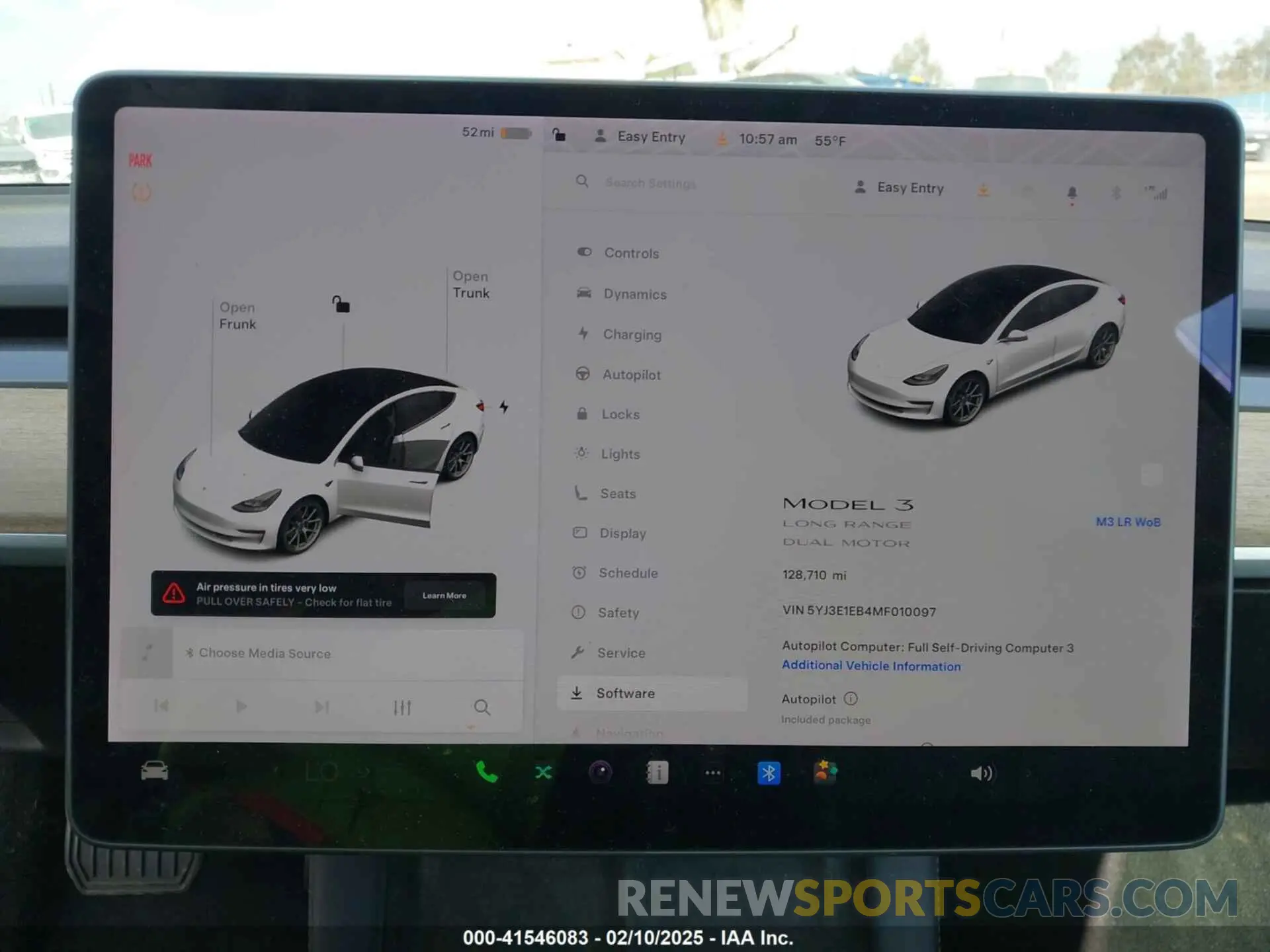 7 fotografías del automóvil dañado 5YJ3E1EB4MF010097 TESLA MODEL 3 2021