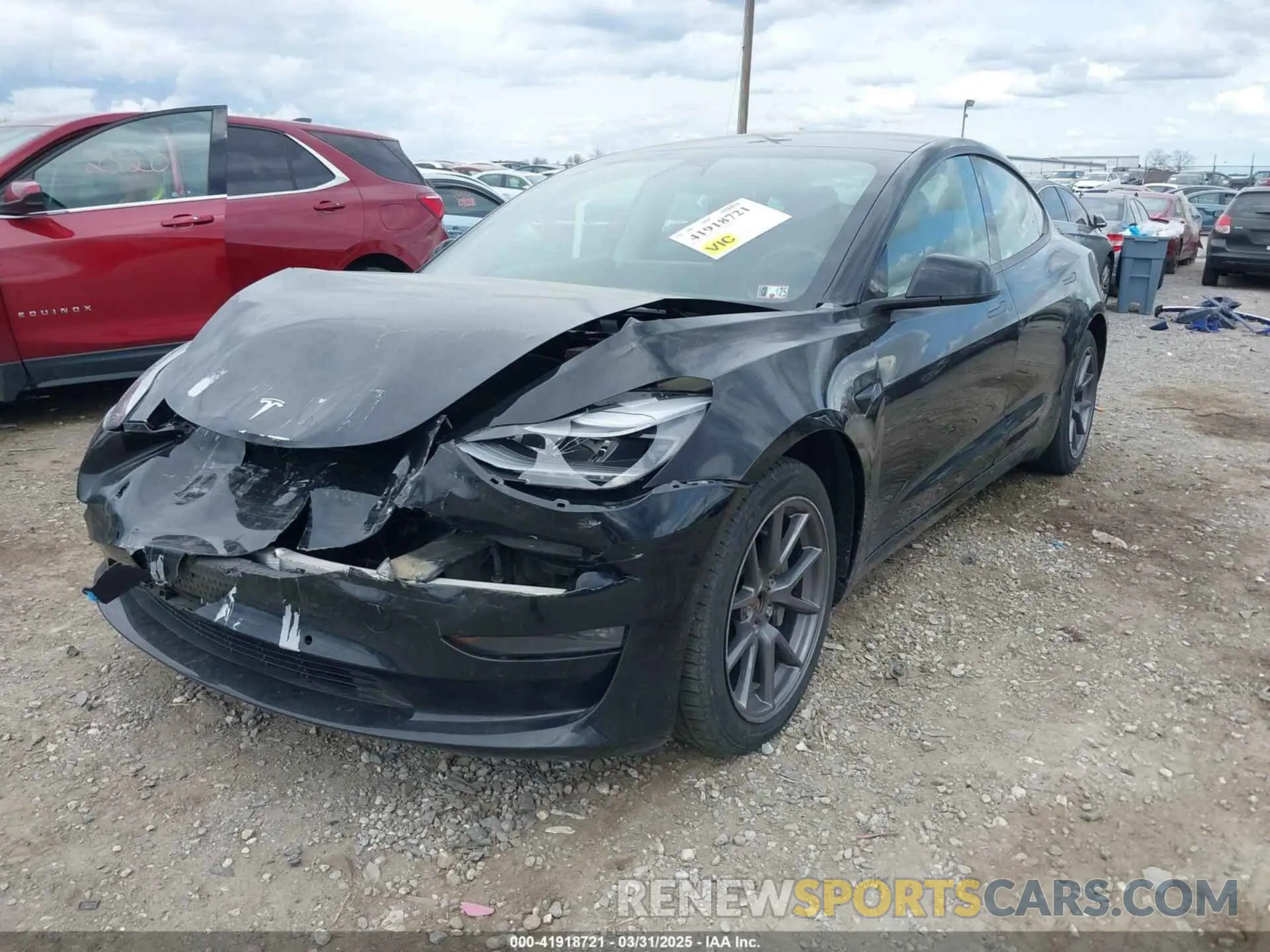 6 fotografías del automóvil dañado 5YJ3E1EB4MF012822 TESLA MODEL 3 2021
