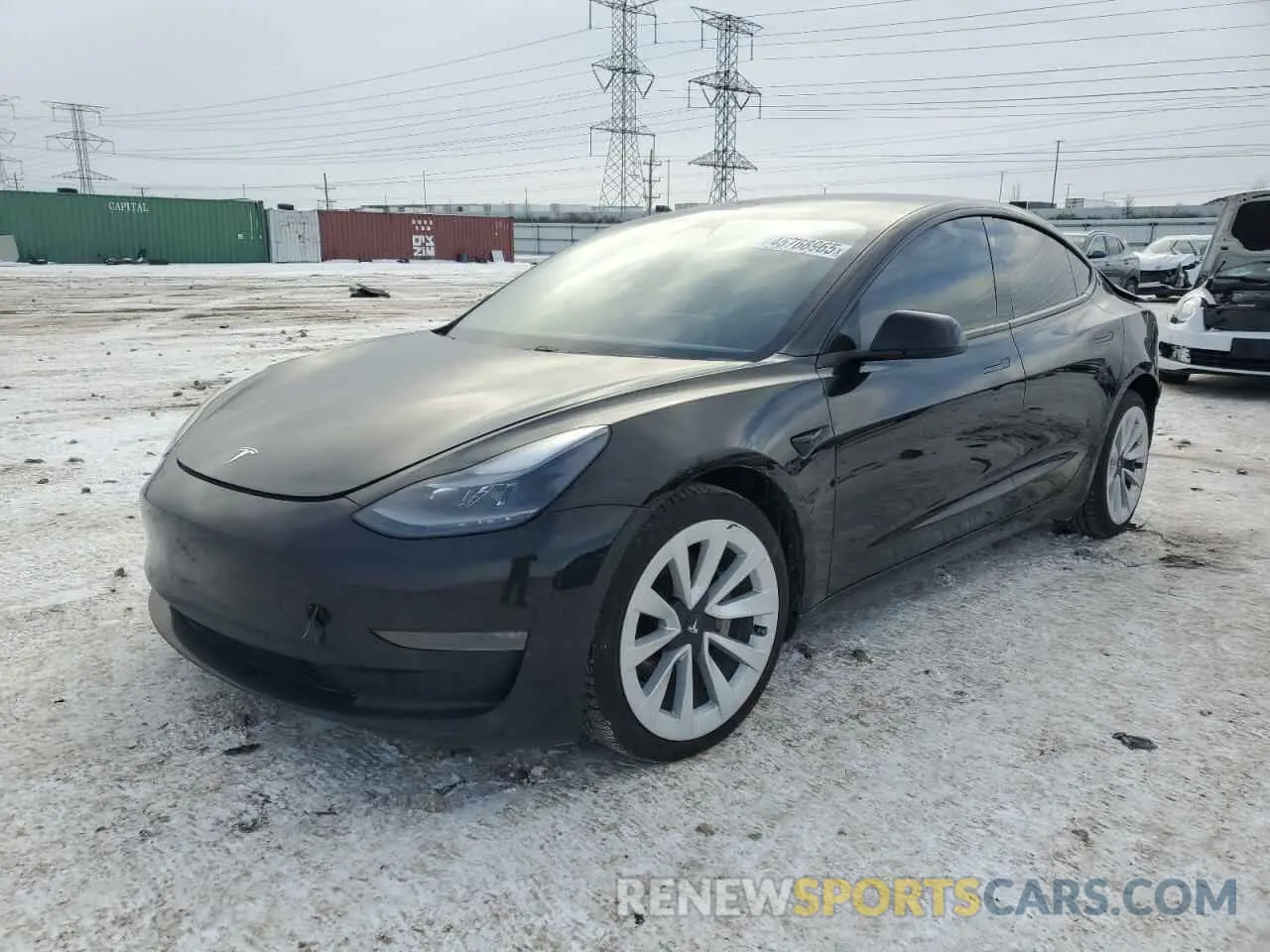 1 fotografías del automóvil dañado 5YJ3E1EB4MF064662 TESLA MODEL 3 2021