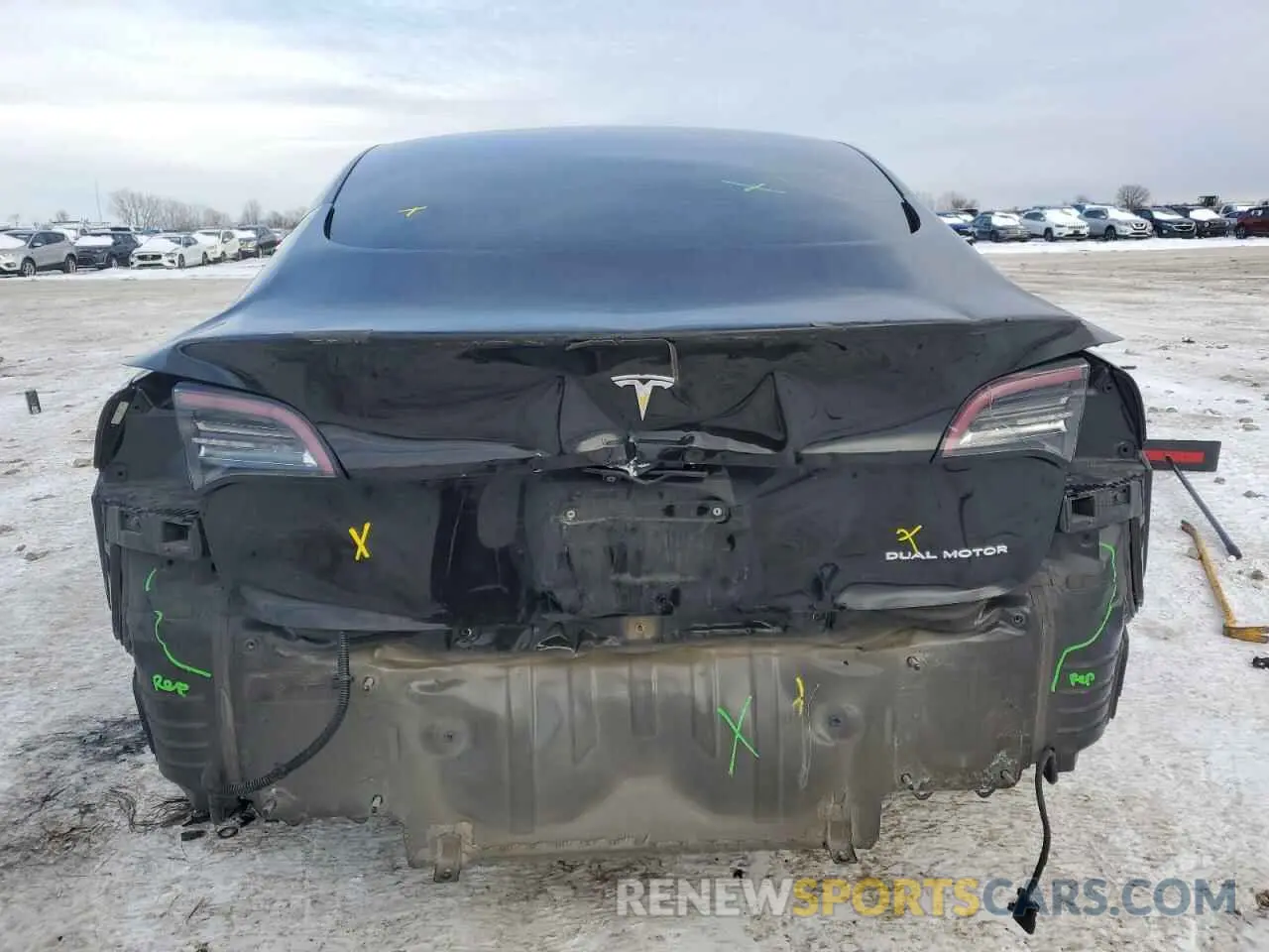 6 fotografías del automóvil dañado 5YJ3E1EB4MF064662 TESLA MODEL 3 2021