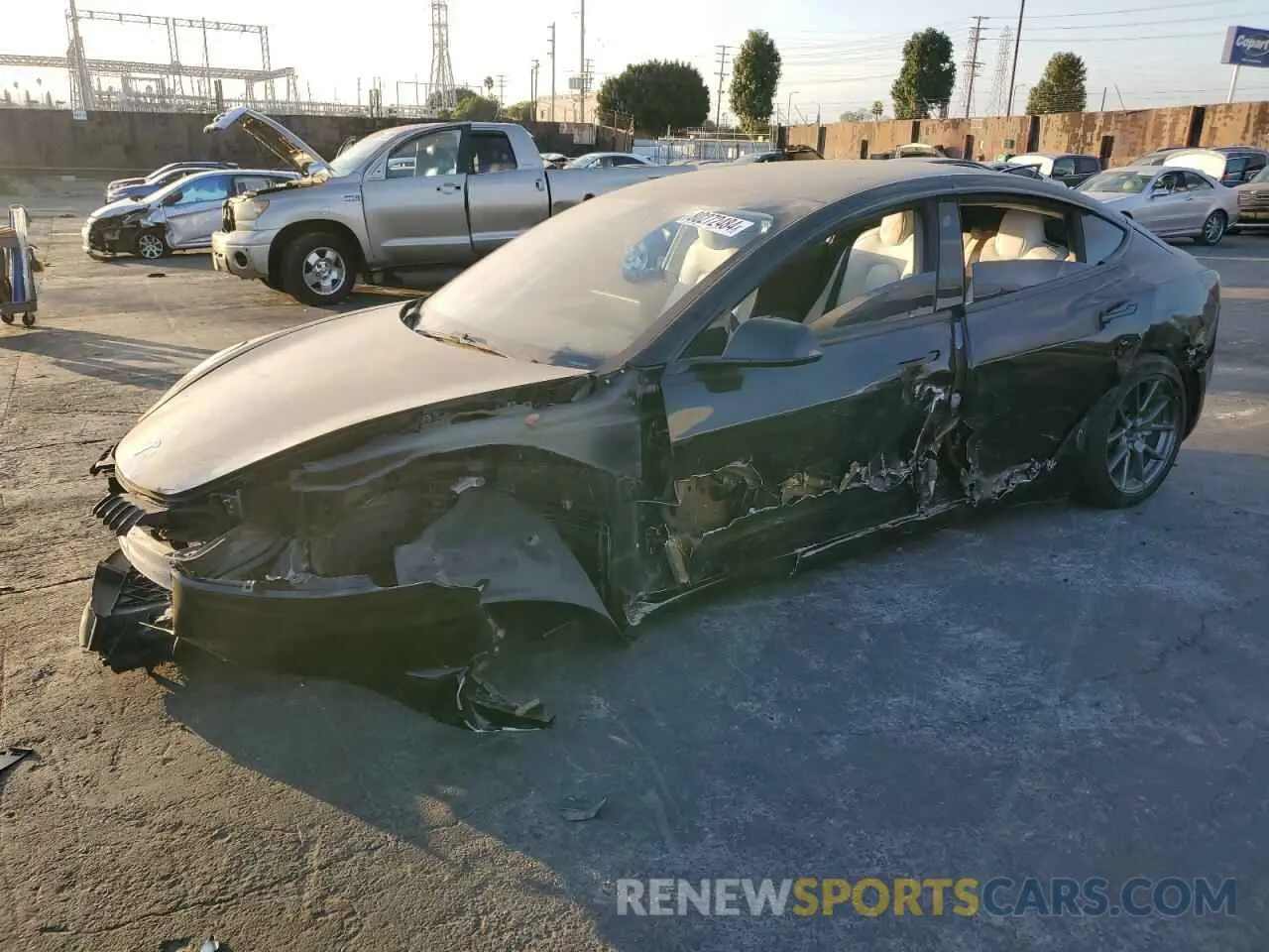 1 fotografías del automóvil dañado 5YJ3E1EB4MF068131 TESLA MODEL 3 2021