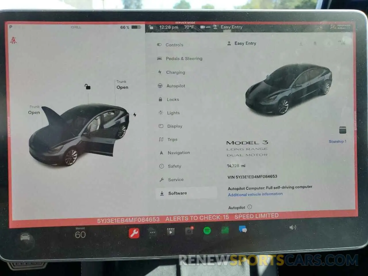 8 fotografías del automóvil dañado 5YJ3E1EB4MF084653 TESLA MODEL 3 2021