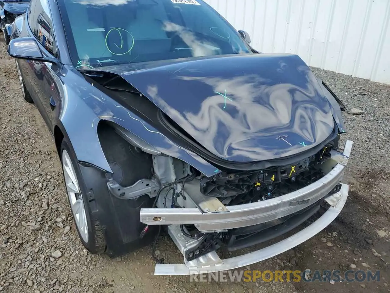 9 fotografías del automóvil dañado 5YJ3E1EB4MF084653 TESLA MODEL 3 2021