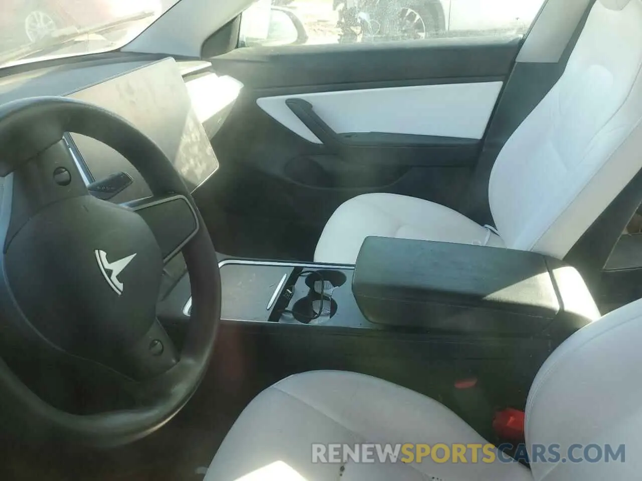 7 fotografías del automóvil dañado 5YJ3E1EB4MF849456 TESLA MODEL 3 2021