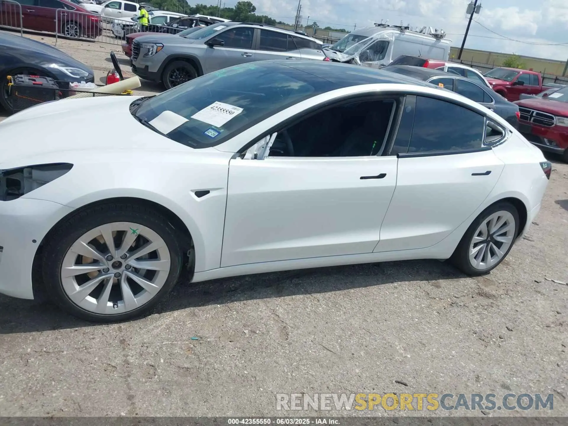 6 fotografías del automóvil dañado 5YJ3E1EB4MF850459 TESLA MODEL 3 2021