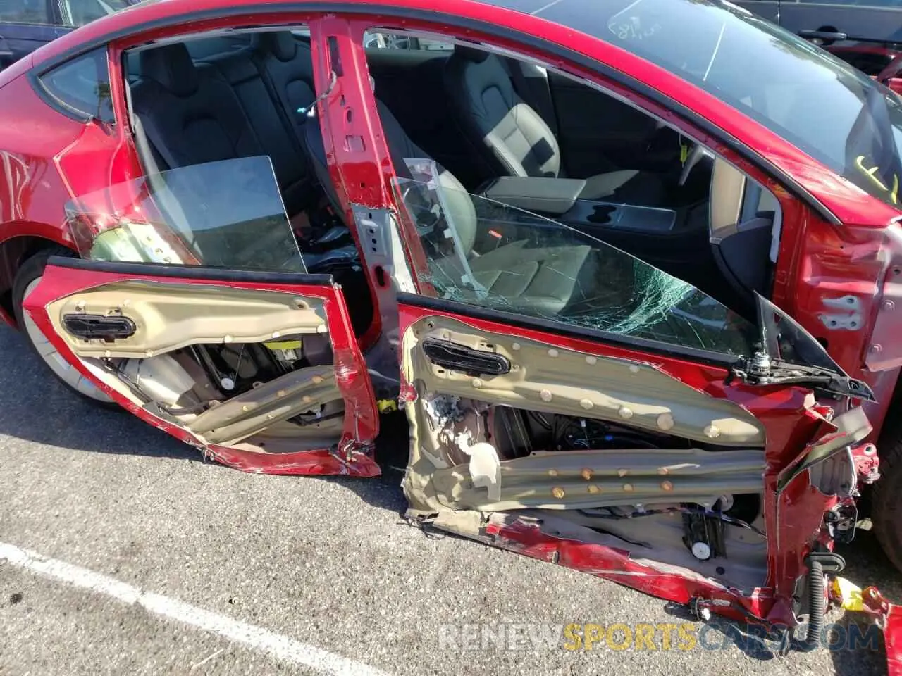 9 fotografías del automóvil dañado 5YJ3E1EB4MF855628 TESLA MODEL 3 2021