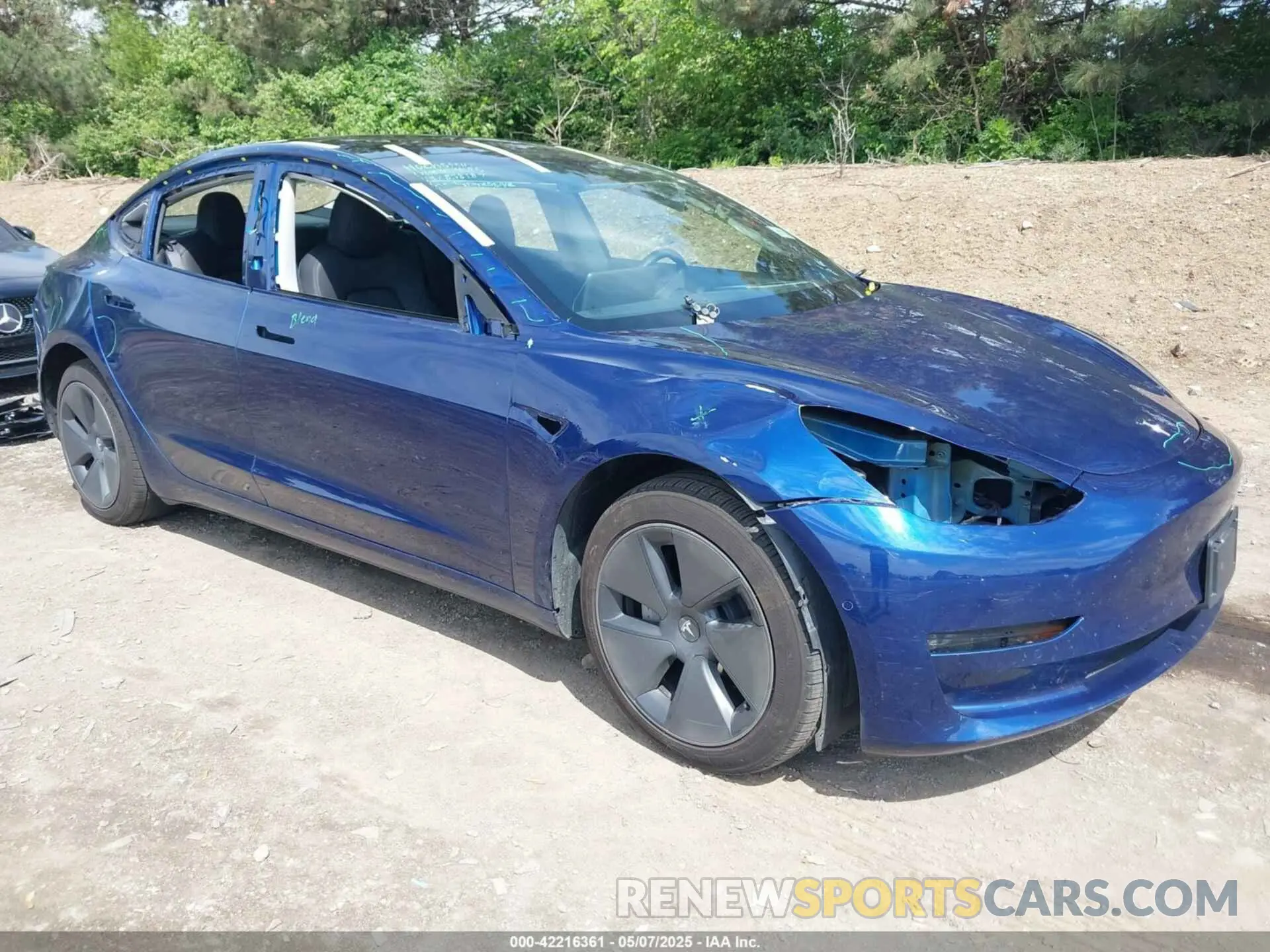 1 fotografías del automóvil dañado 5YJ3E1EB4MF858187 TESLA MODEL 3 2021