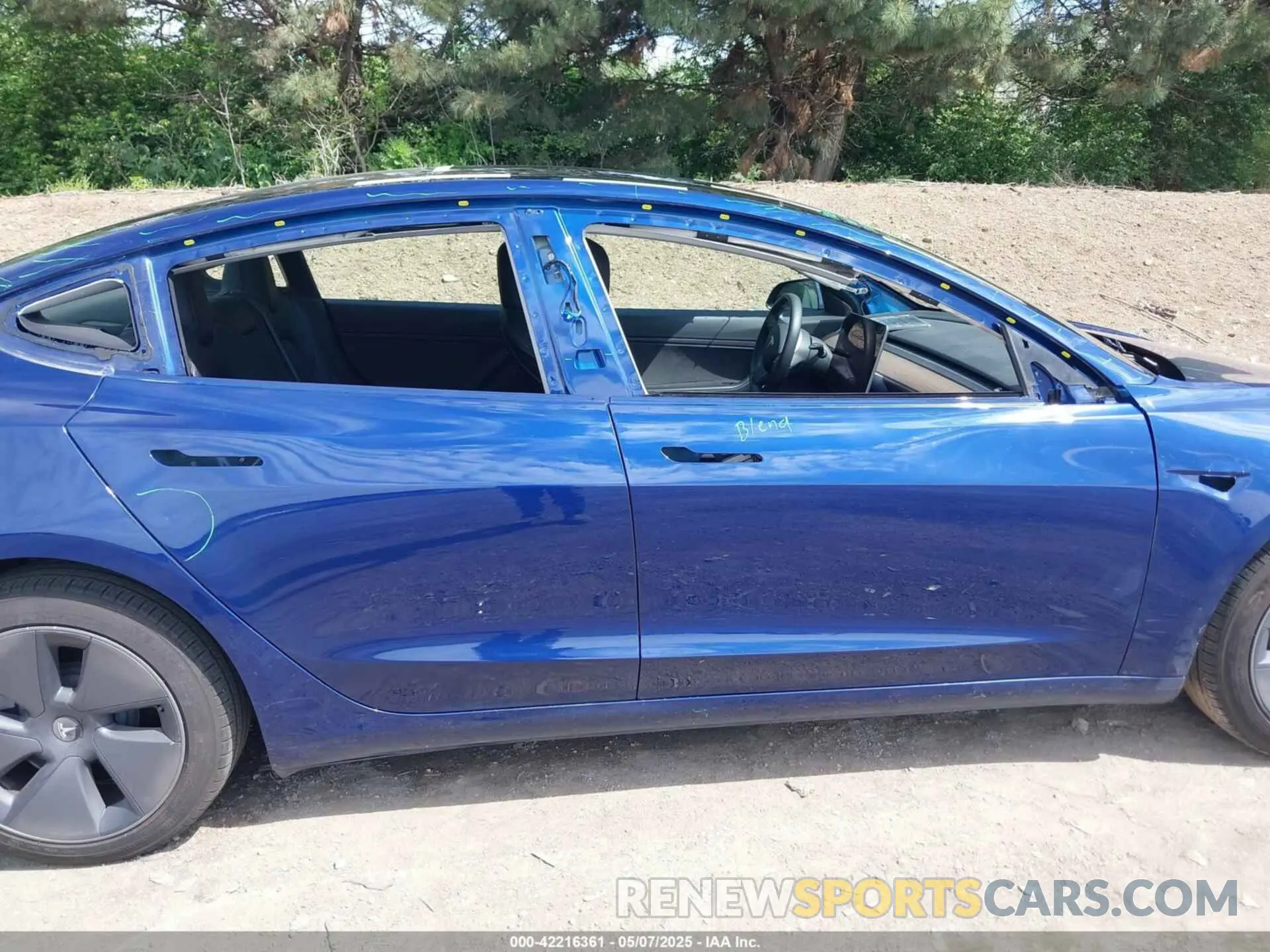 13 fotografías del automóvil dañado 5YJ3E1EB4MF858187 TESLA MODEL 3 2021