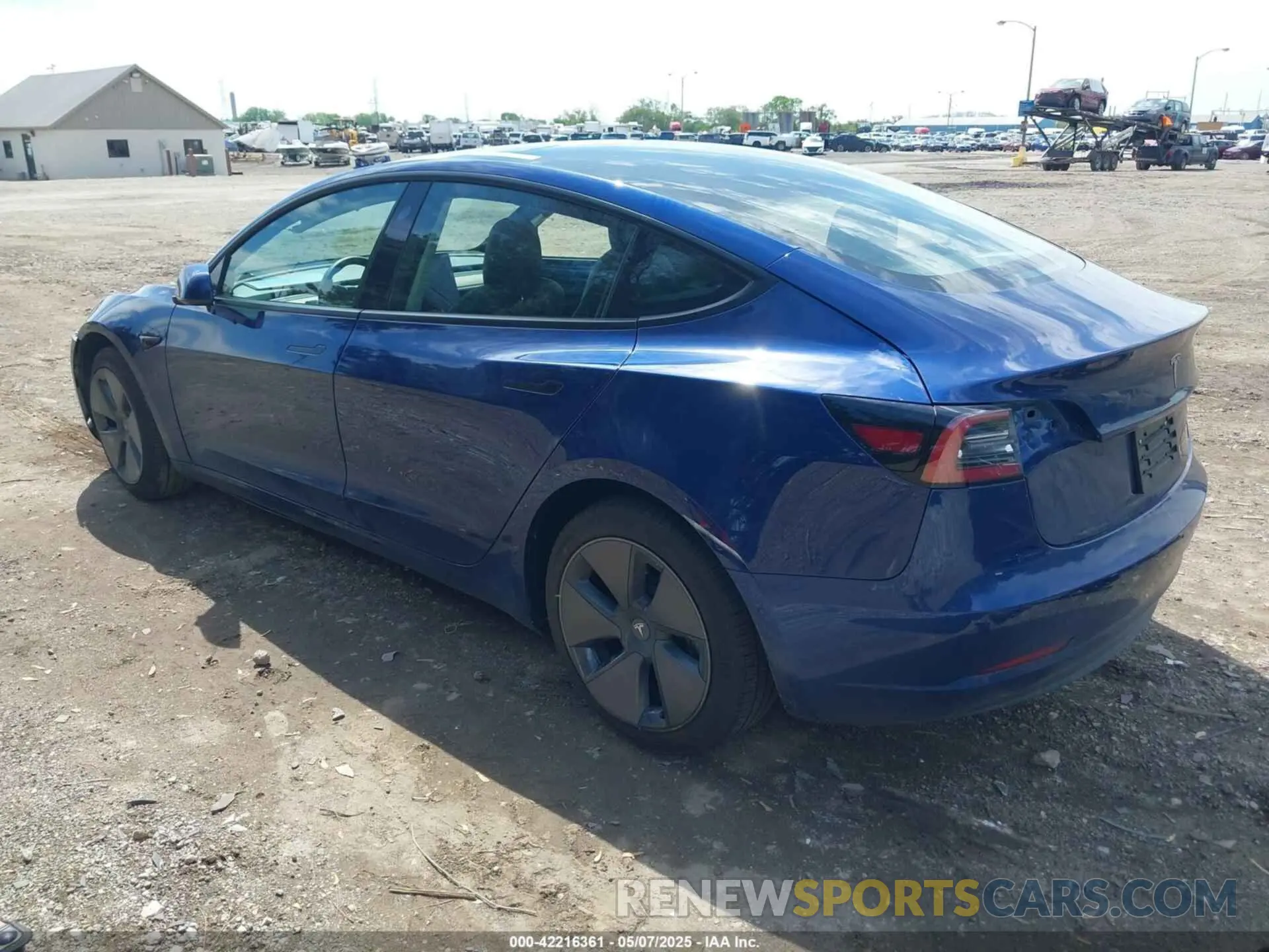 3 fotografías del automóvil dañado 5YJ3E1EB4MF858187 TESLA MODEL 3 2021