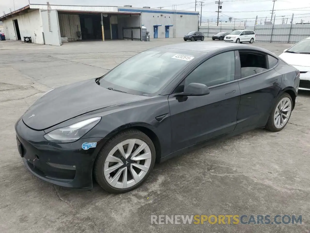 1 fotografías del automóvil dañado 5YJ3E1EB4MF862370 TESLA MODEL 3 2021
