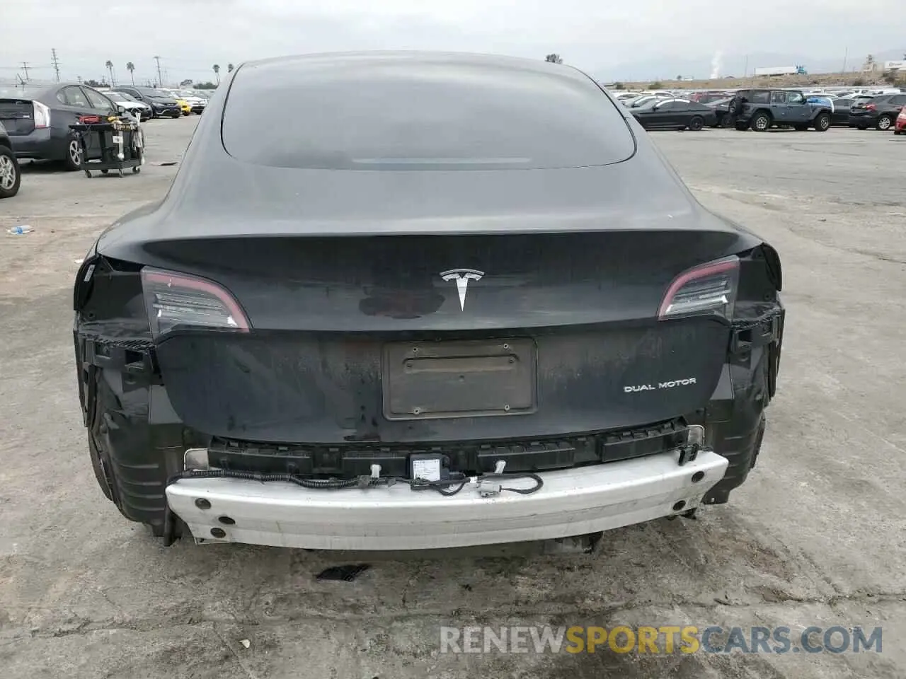 6 fotografías del automóvil dañado 5YJ3E1EB4MF862370 TESLA MODEL 3 2021