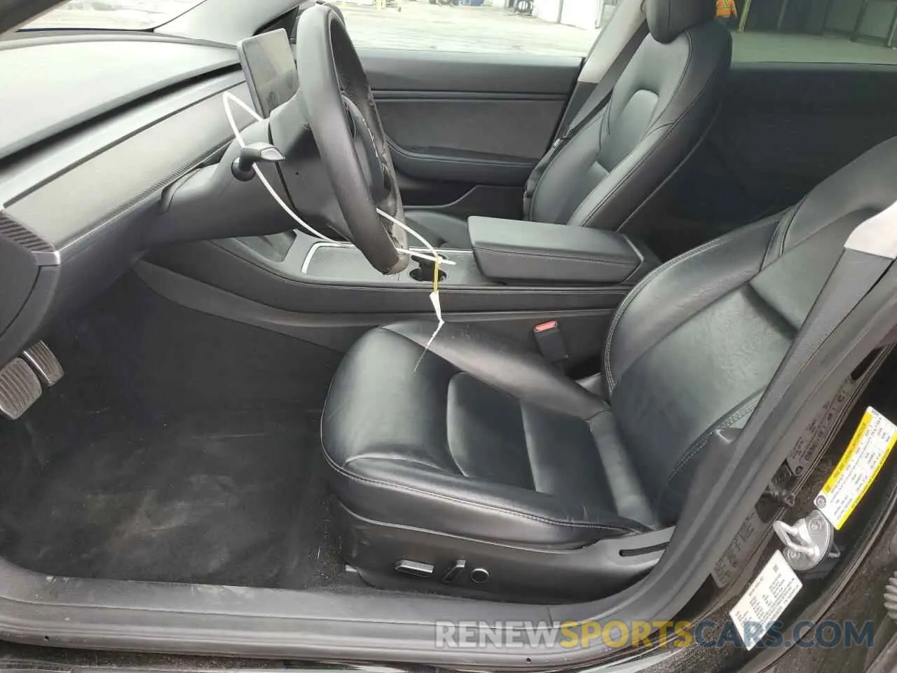 7 fotografías del automóvil dañado 5YJ3E1EB4MF862370 TESLA MODEL 3 2021