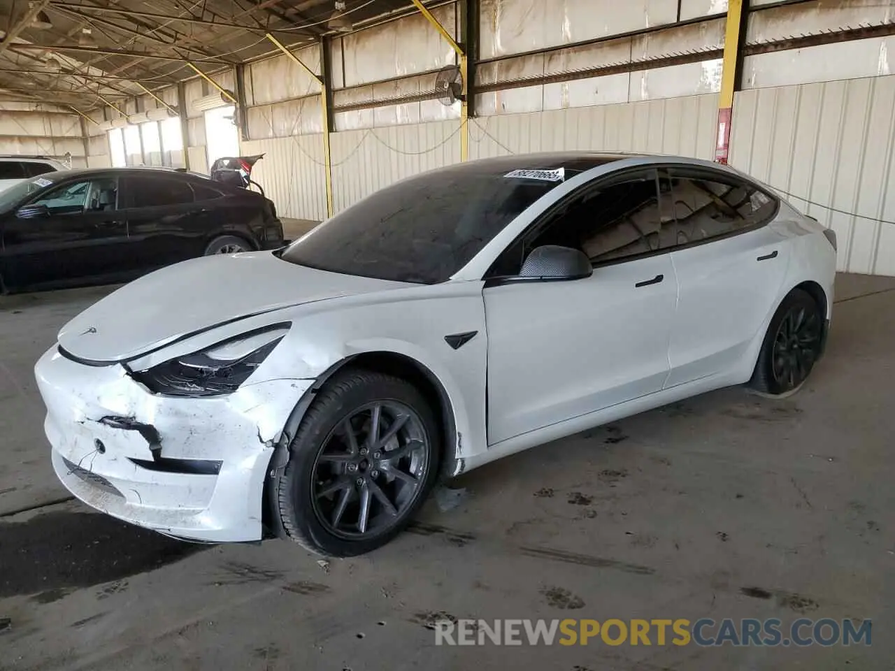 1 fotografías del automóvil dañado 5YJ3E1EB4MF938427 TESLA MODEL 3 2021