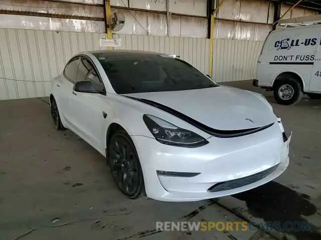 11 fotografías del automóvil dañado 5YJ3E1EB4MF938427 TESLA MODEL 3 2021