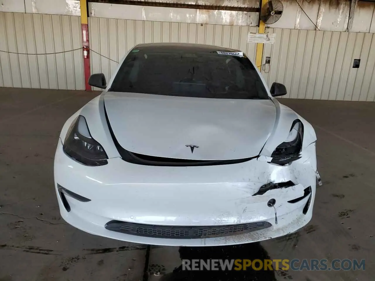 5 fotografías del automóvil dañado 5YJ3E1EB4MF938427 TESLA MODEL 3 2021