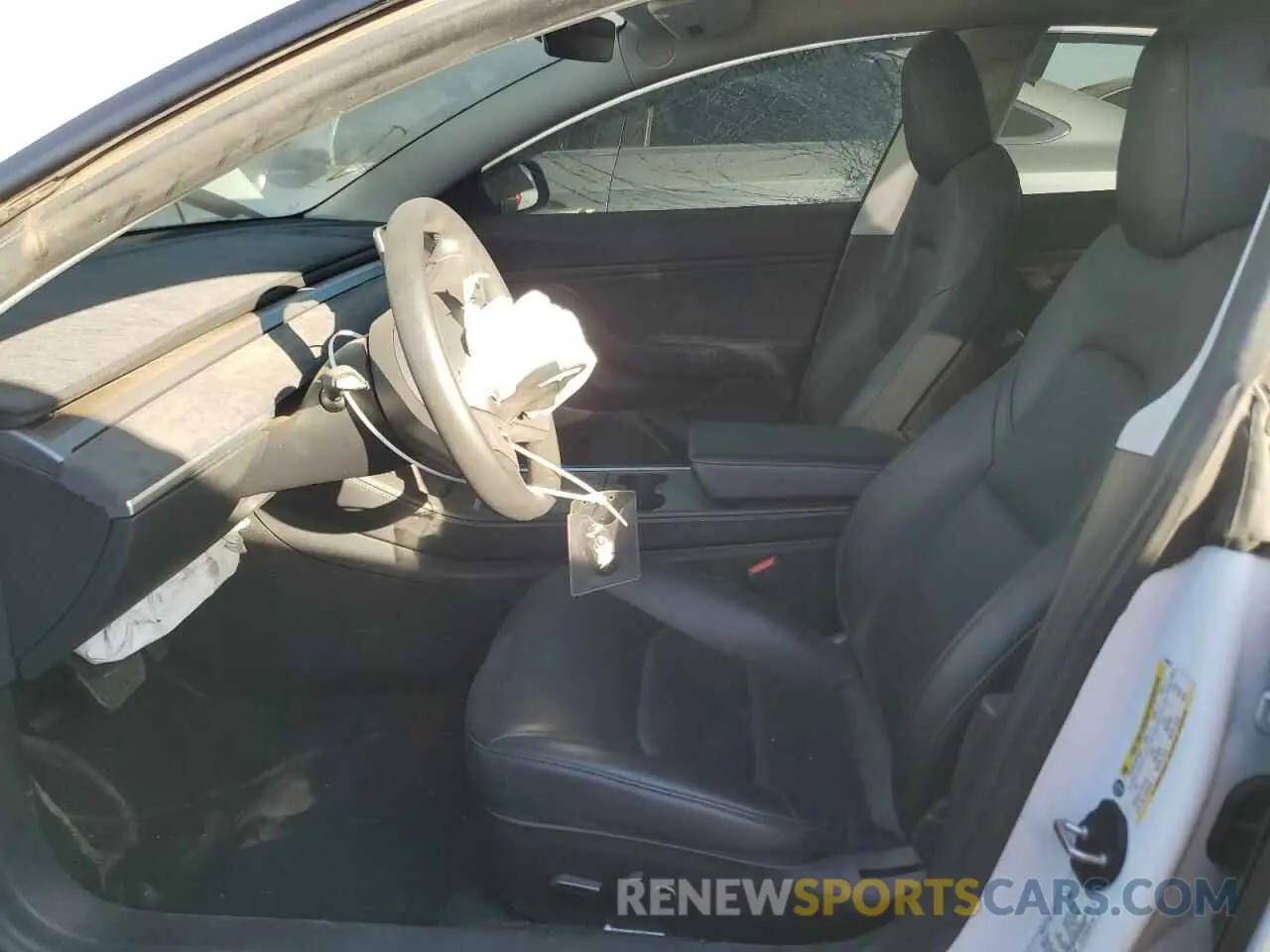 7 fotografías del automóvil dañado 5YJ3E1EB4MF938427 TESLA MODEL 3 2021