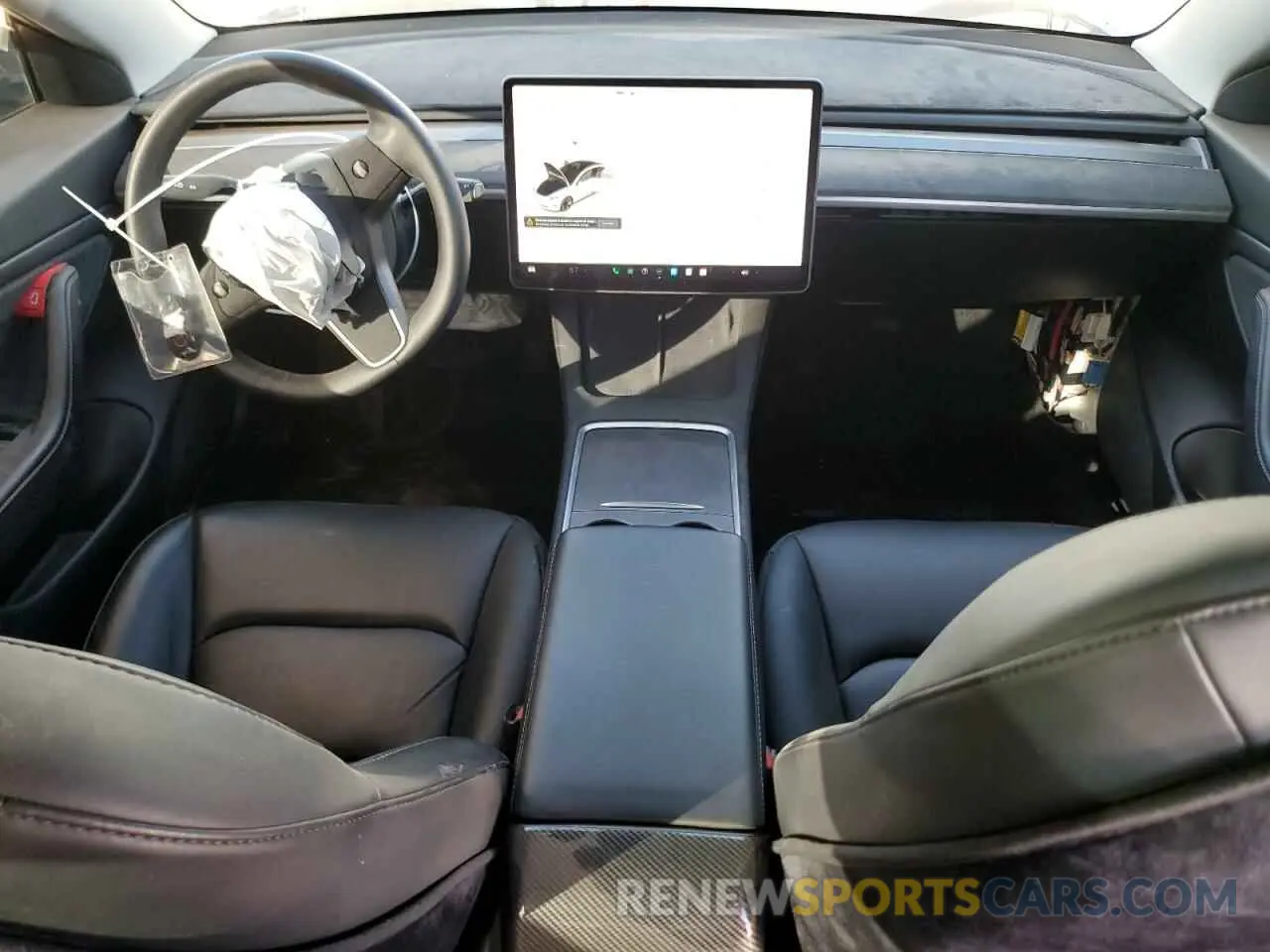 8 fotografías del automóvil dañado 5YJ3E1EB4MF938427 TESLA MODEL 3 2021