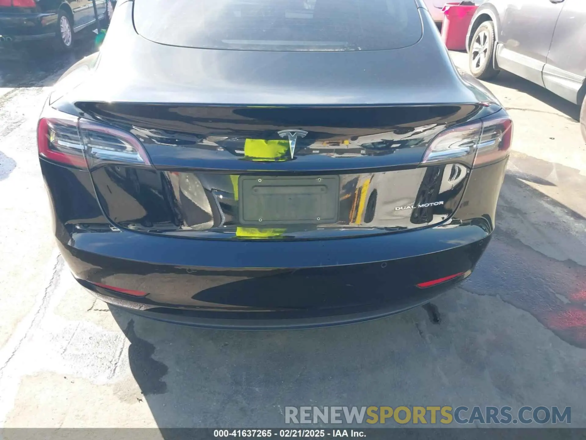 16 fotografías del automóvil dañado 5YJ3E1EB5MF019746 TESLA MODEL 3 2021