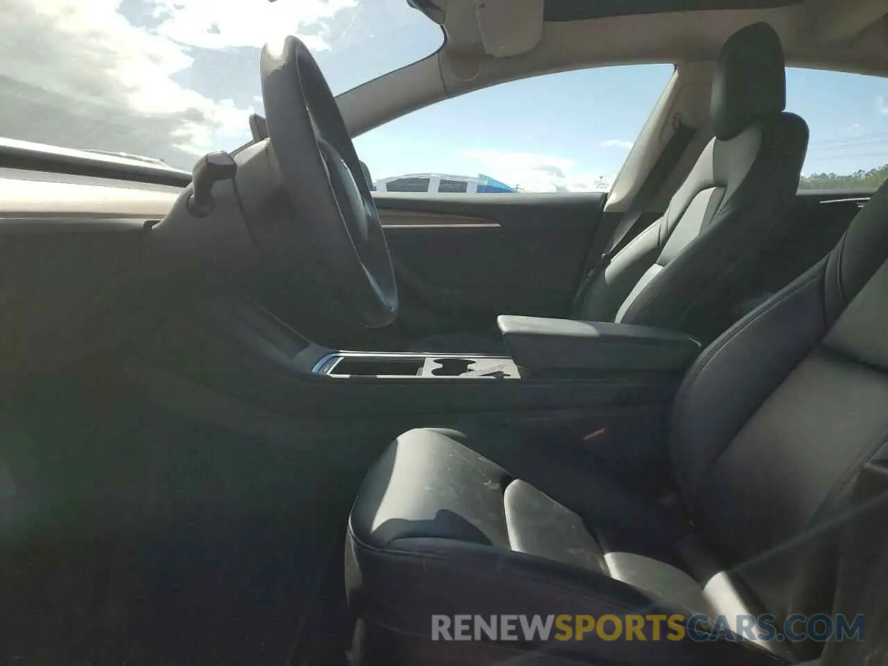 7 fotografías del automóvil dañado 5YJ3E1EB5MF060135 TESLA MODEL 3 2021