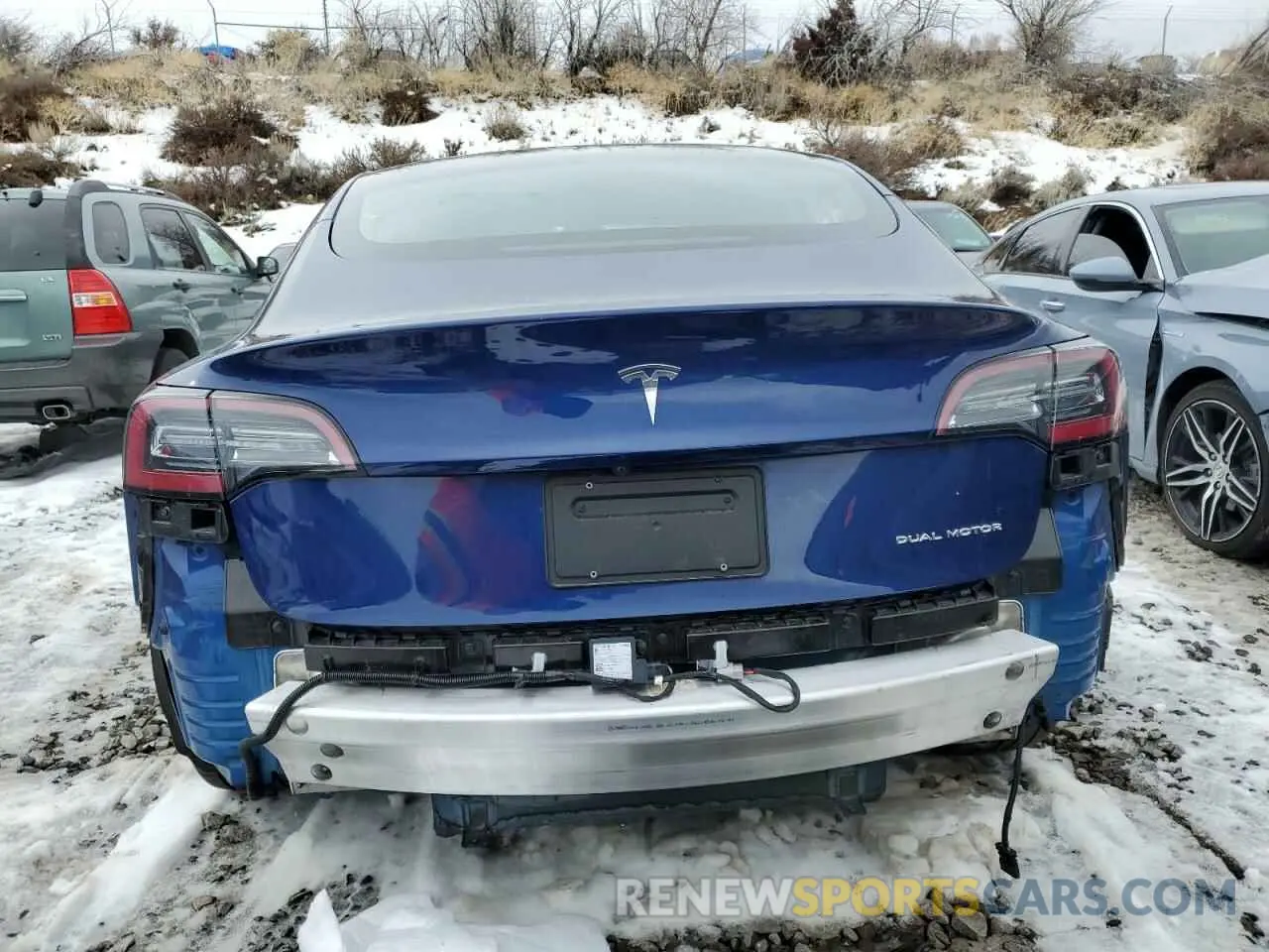 6 fotografías del automóvil dañado 5YJ3E1EB5MF069837 TESLA MODEL 3 2021