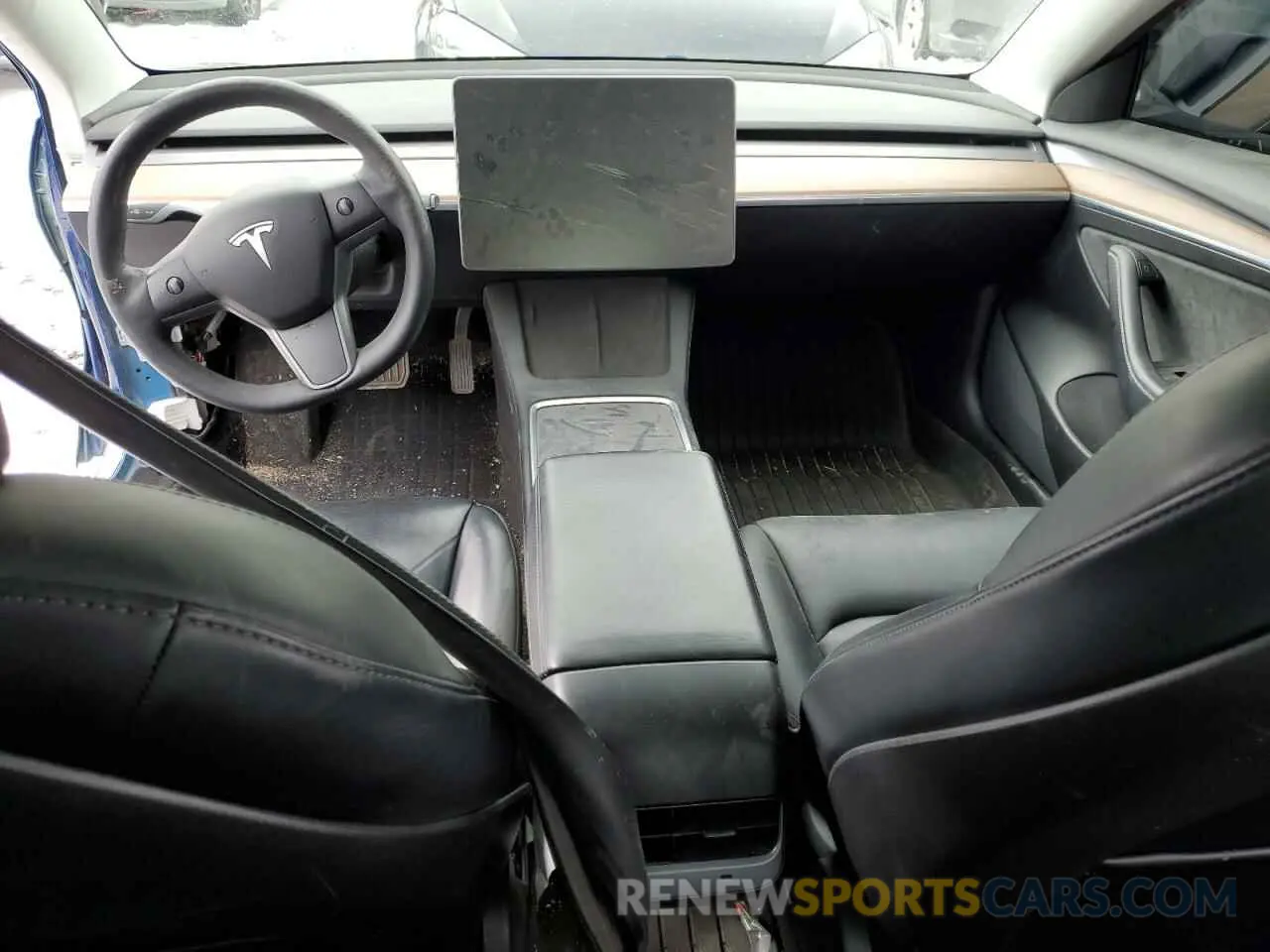8 fotografías del automóvil dañado 5YJ3E1EB5MF069837 TESLA MODEL 3 2021