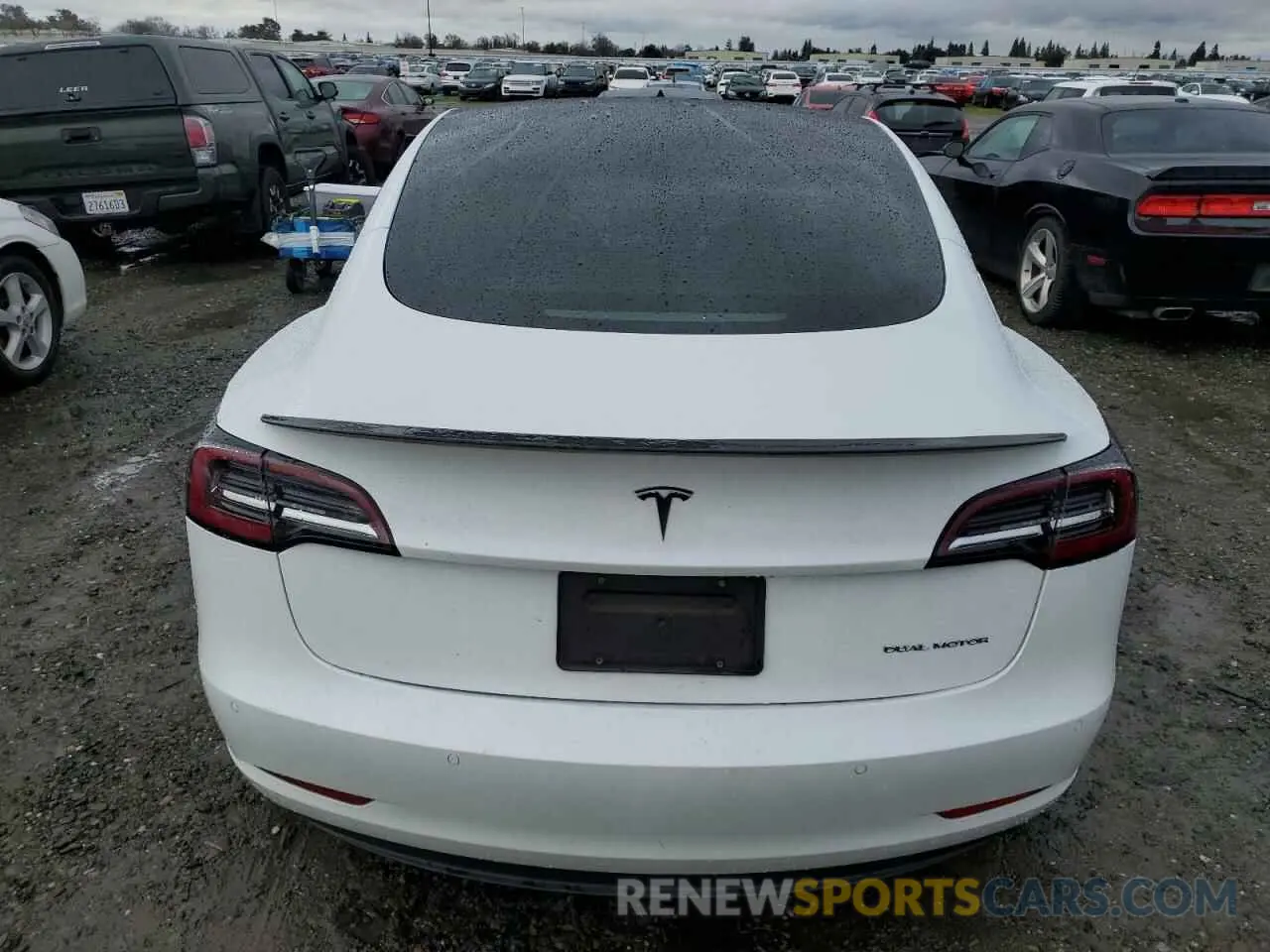 6 fotografías del automóvil dañado 5YJ3E1EB5MF071510 TESLA MODEL 3 2021