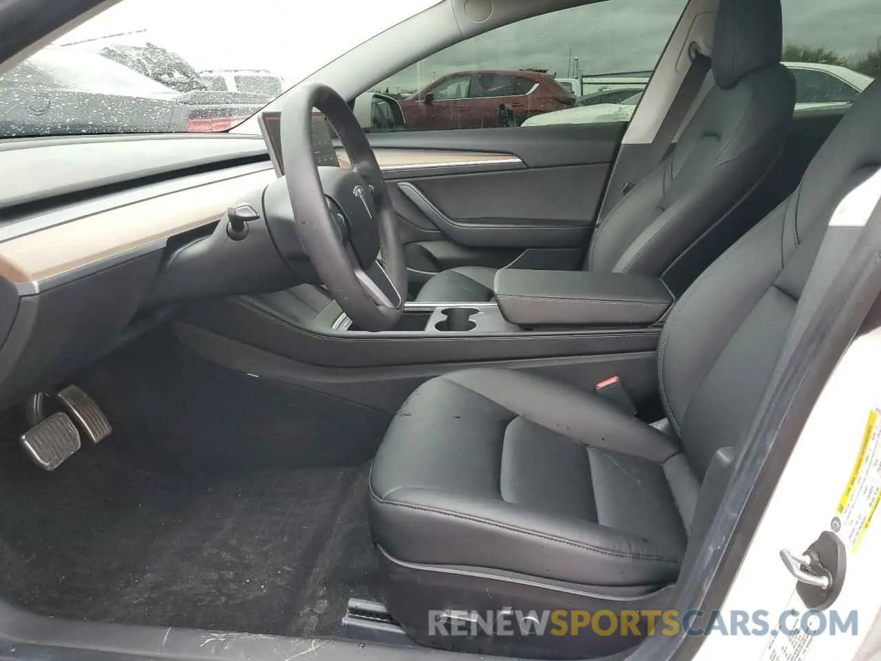 7 fotografías del automóvil dañado 5YJ3E1EB5MF071510 TESLA MODEL 3 2021