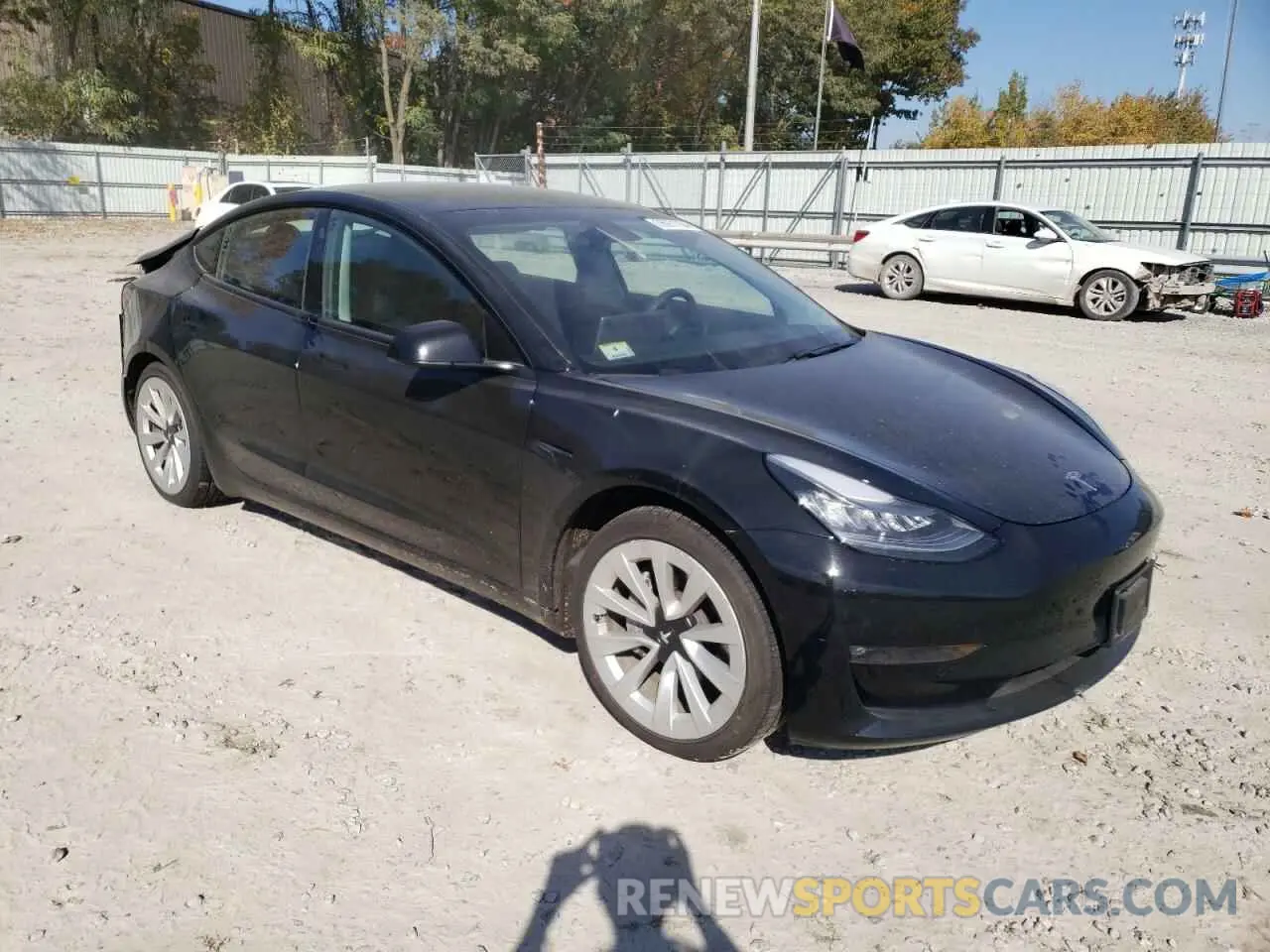 4 fotografías del automóvil dañado 5YJ3E1EB5MF855766 TESLA MODEL 3 2021