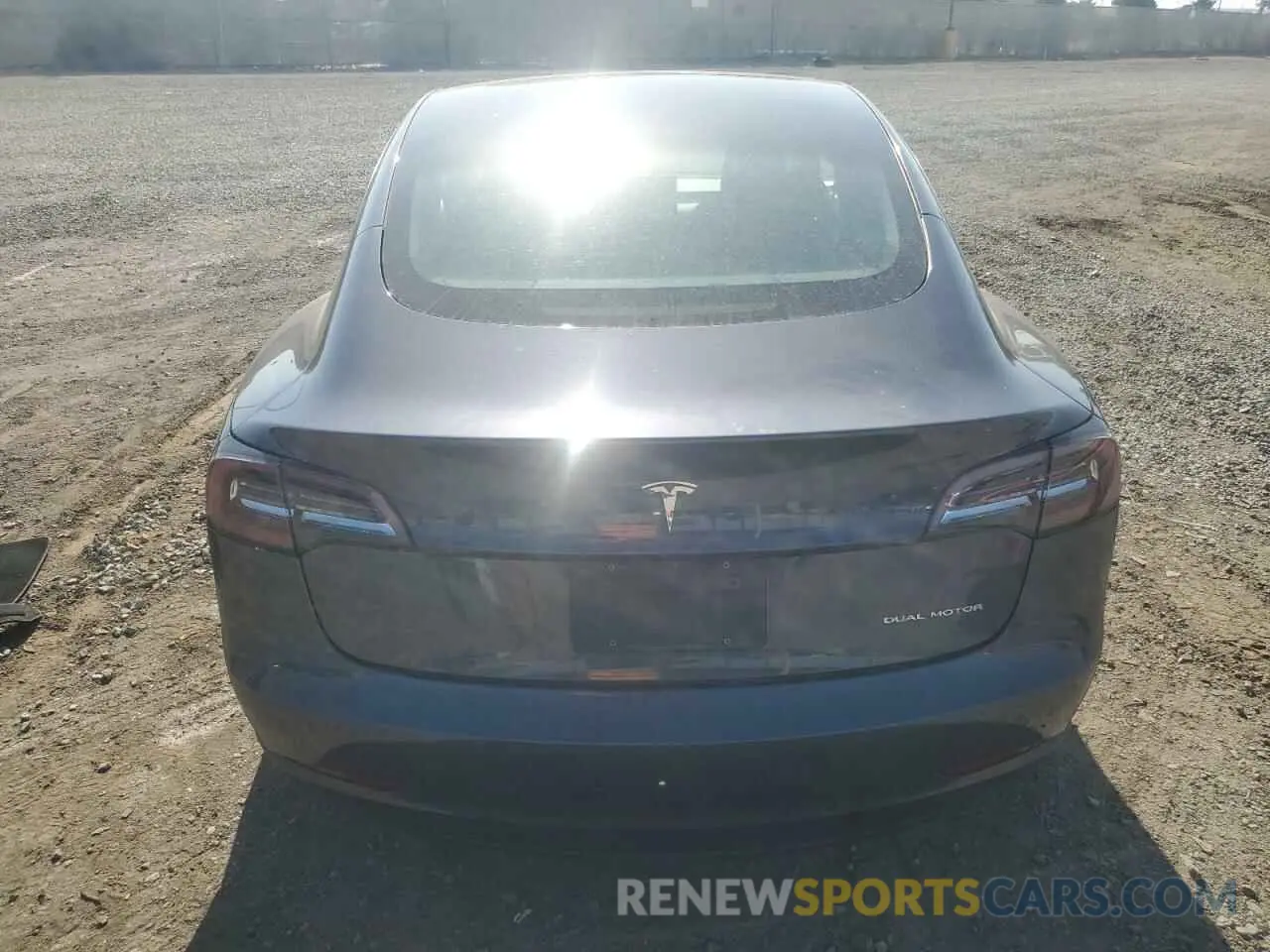 6 fotografías del automóvil dañado 5YJ3E1EB5MF869277 TESLA MODEL 3 2021