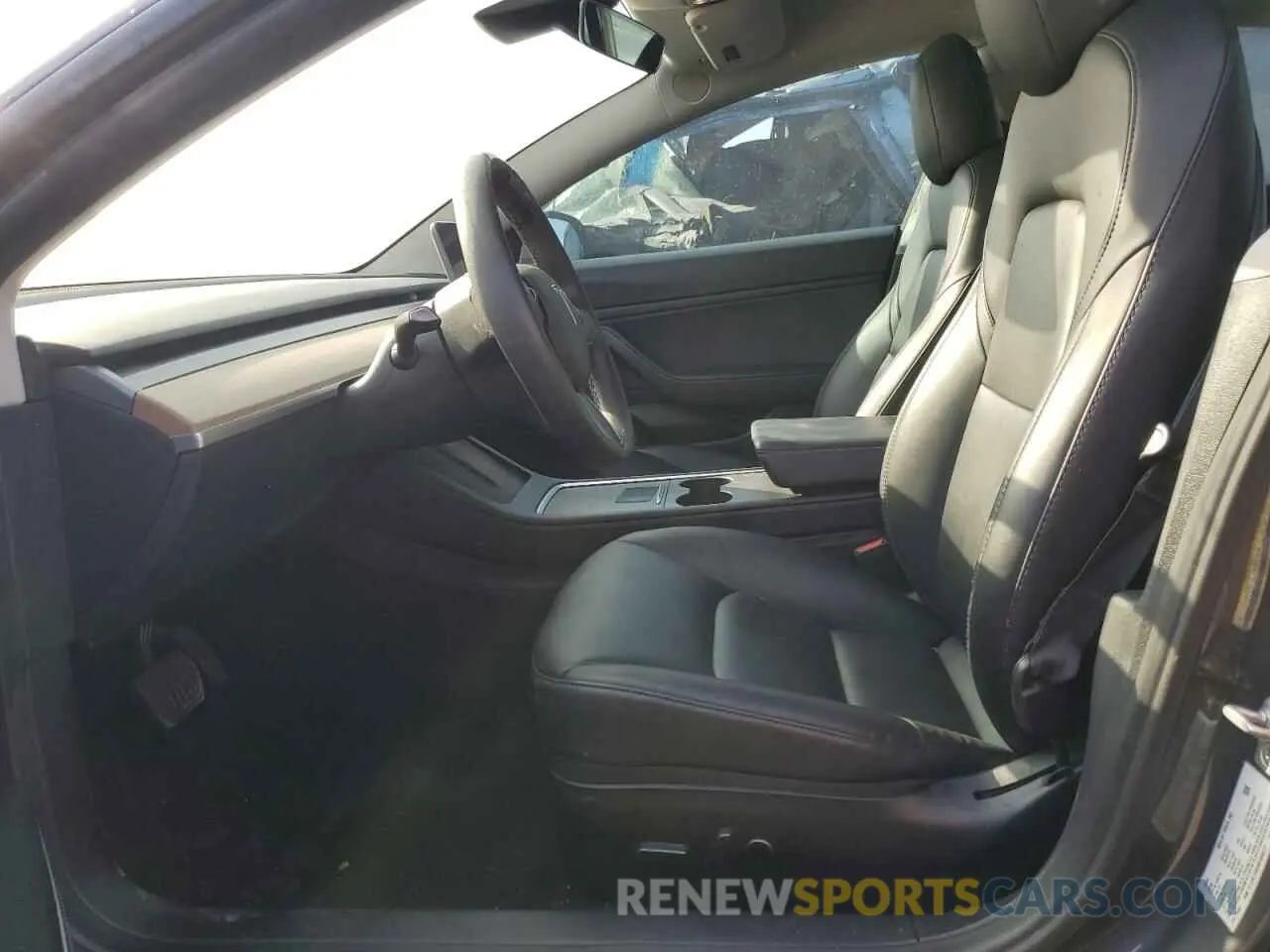 7 fotografías del automóvil dañado 5YJ3E1EB5MF869277 TESLA MODEL 3 2021