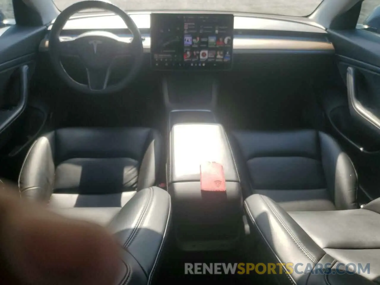 8 fotografías del automóvil dañado 5YJ3E1EB5MF869277 TESLA MODEL 3 2021