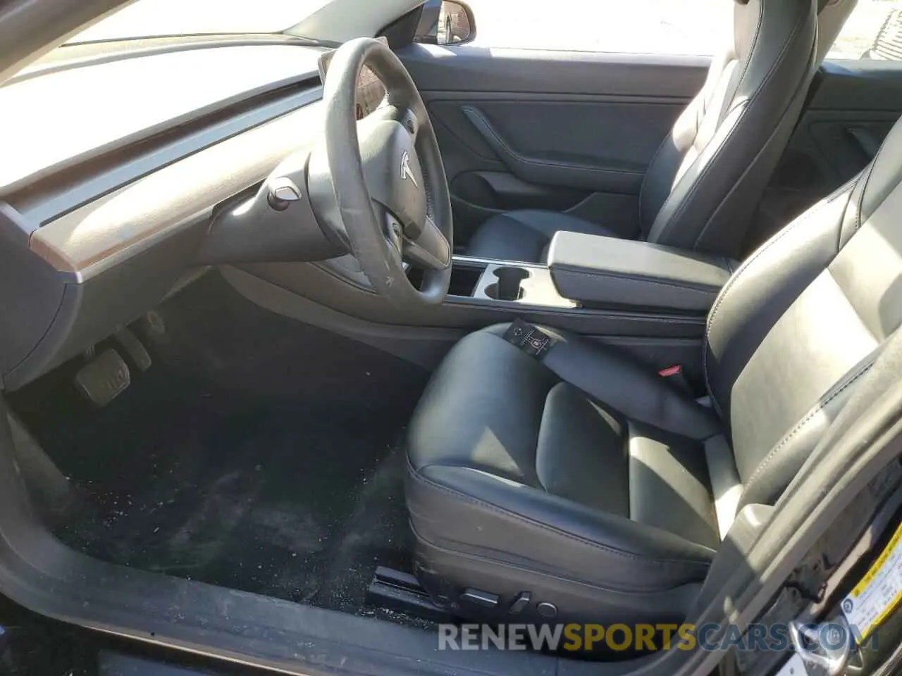 7 fotografías del automóvil dañado 5YJ3E1EB5MF924570 TESLA MODEL 3 2021