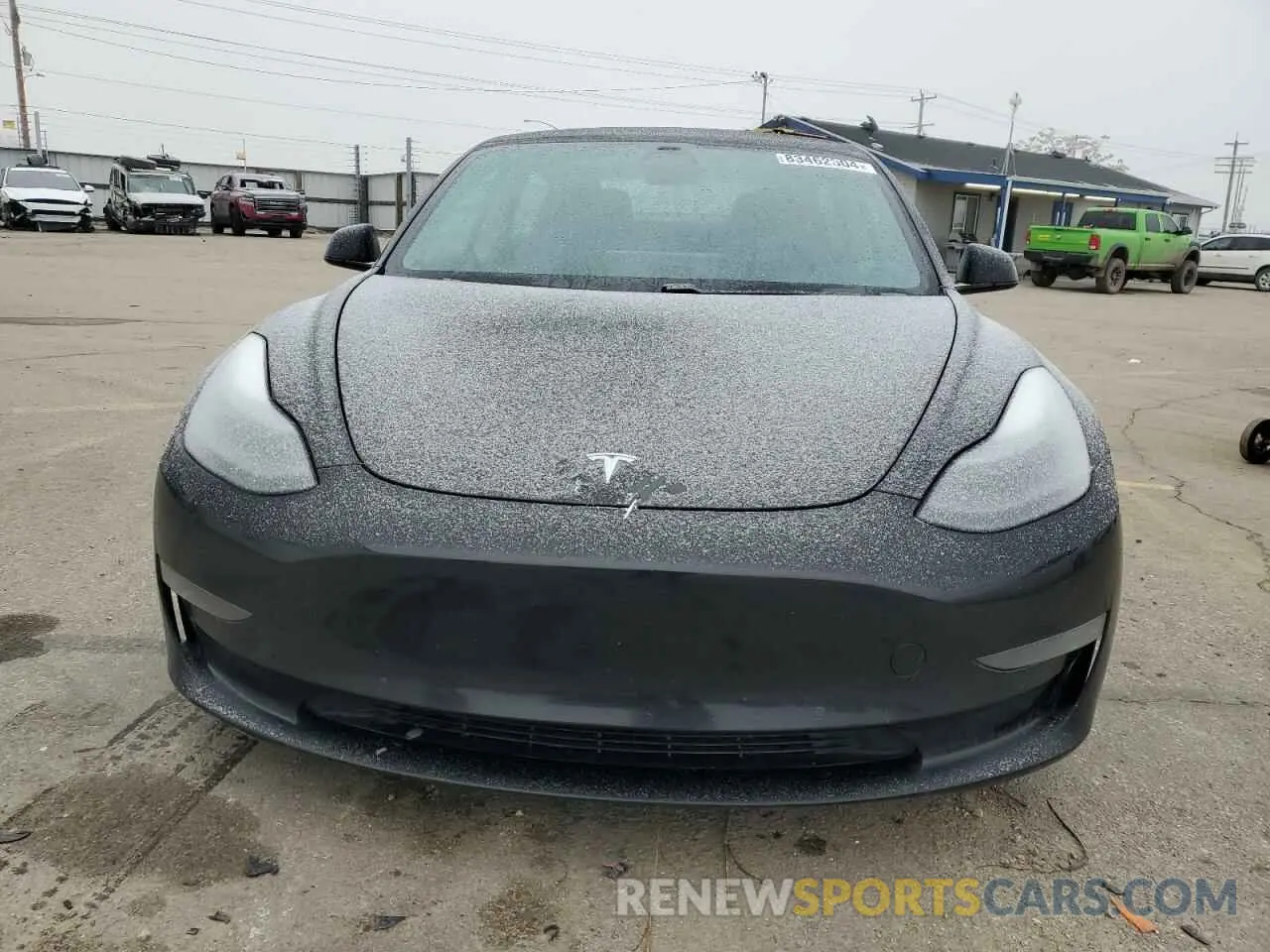 5 fotografías del automóvil dañado 5YJ3E1EB5MF974837 TESLA MODEL 3 2021