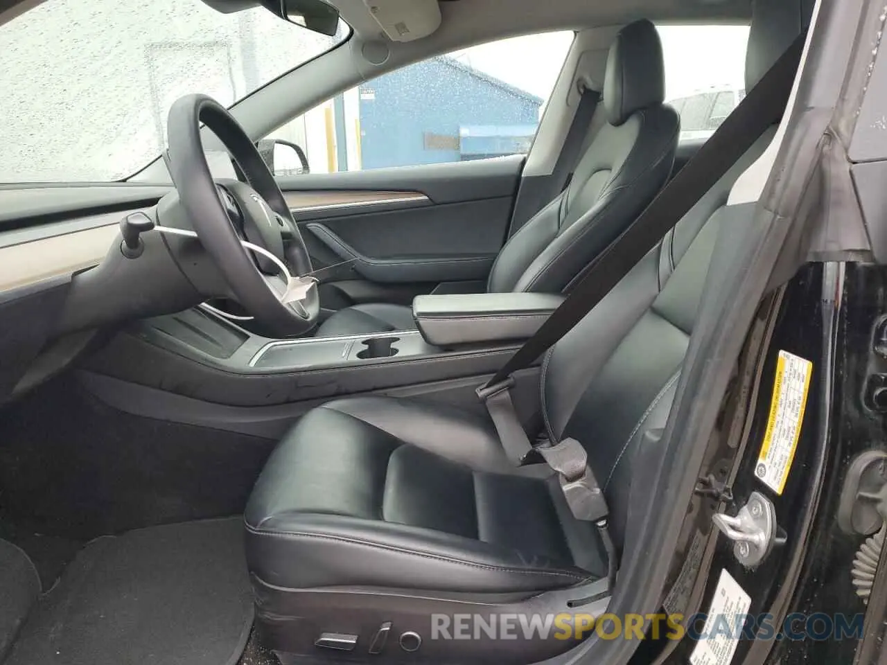 7 fotografías del automóvil dañado 5YJ3E1EB5MF974837 TESLA MODEL 3 2021