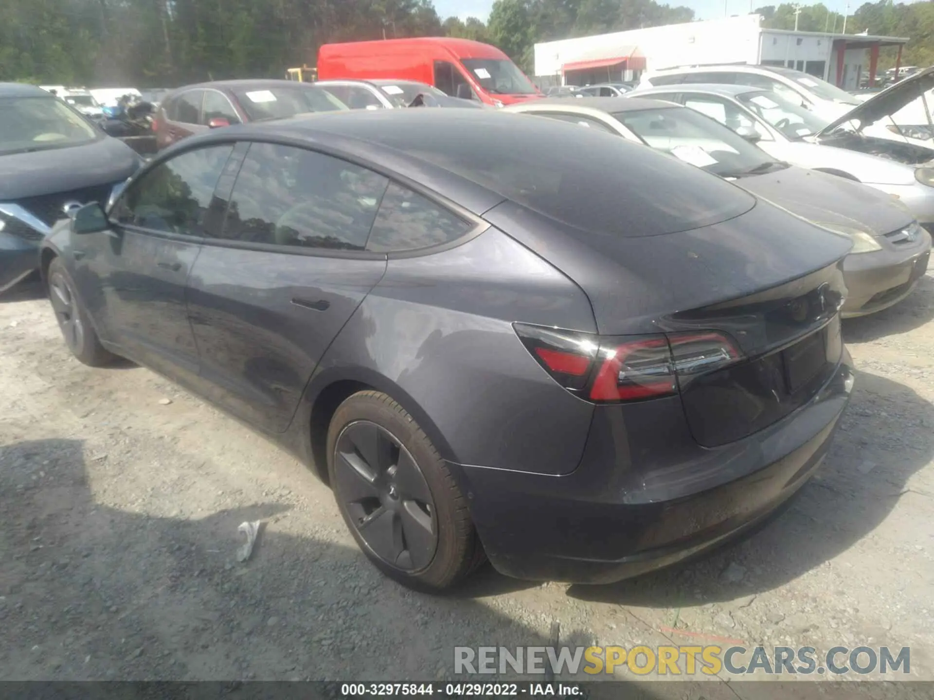3 fotografías del automóvil dañado 5YJ3E1EB5MF992870 TESLA MODEL 3 2021
