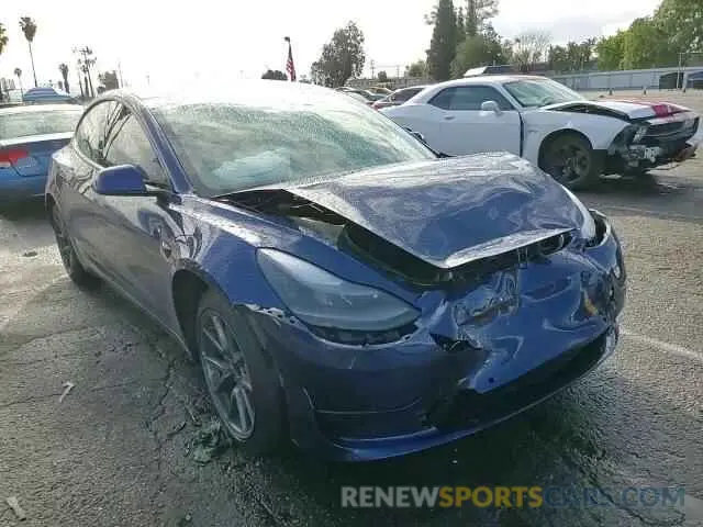 10 fotografías del automóvil dañado 5YJ3E1EB6MF001093 TESLA MODEL 3 2021